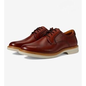 Florsheim Norwalk Plain Toe Lace Up Oxford Comfort Shoes Men Cognac Old Money 7M